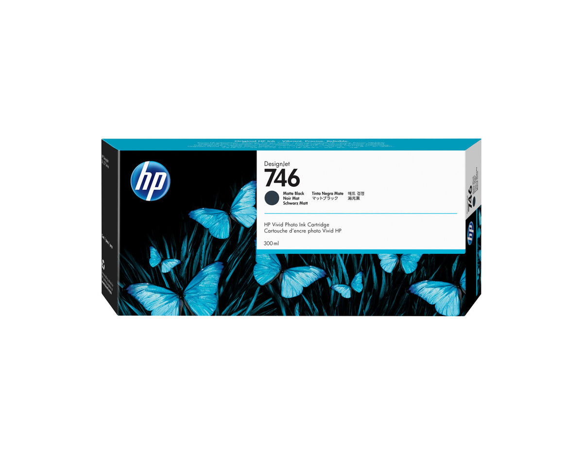 HP 746 Mat sort Blæk P2V83A
