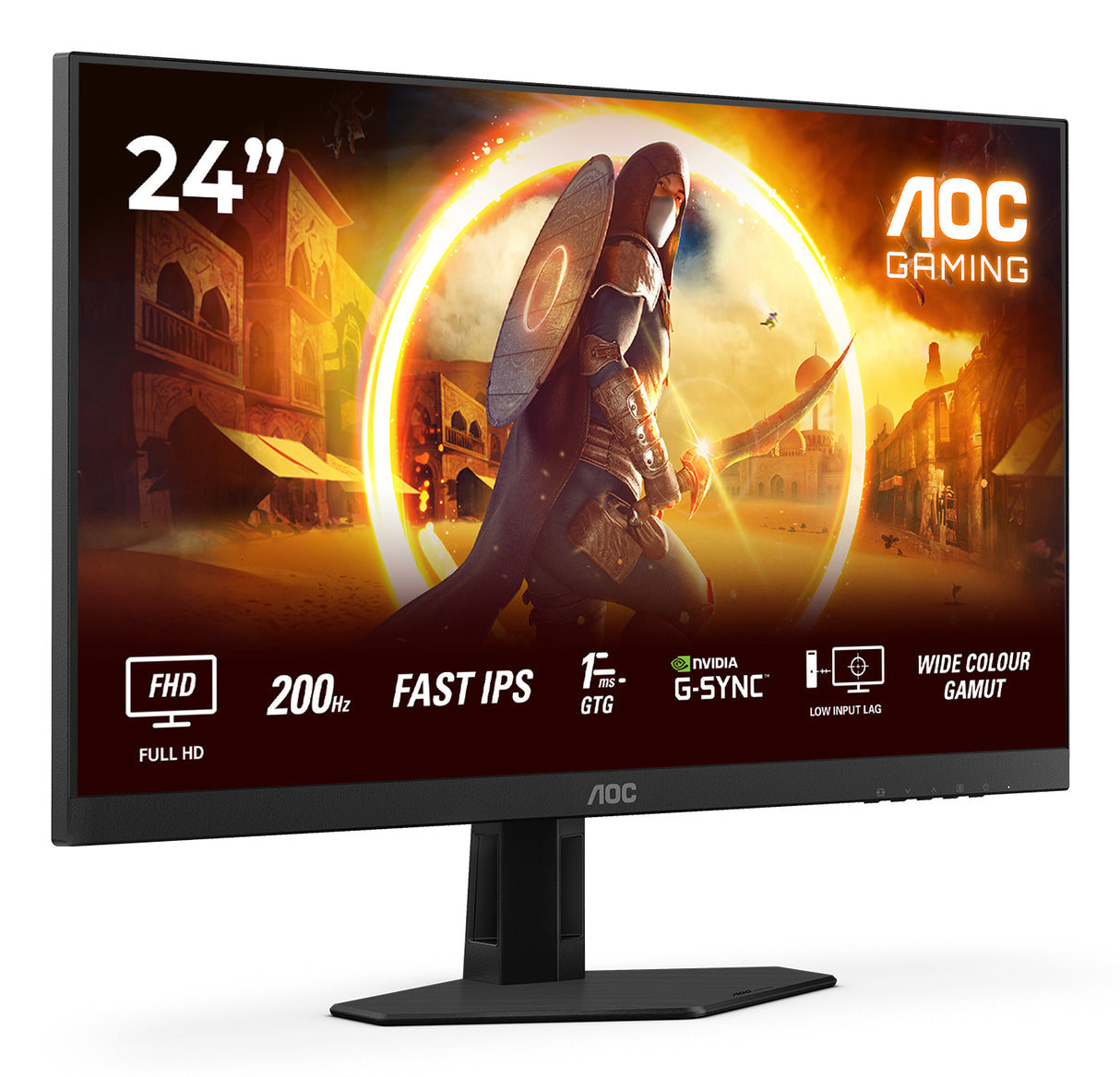 AOC G4 24G4HRE 24 Fast IPS 1920 x 1080 (Full HD) DisplayPort HDMI 200 Hz