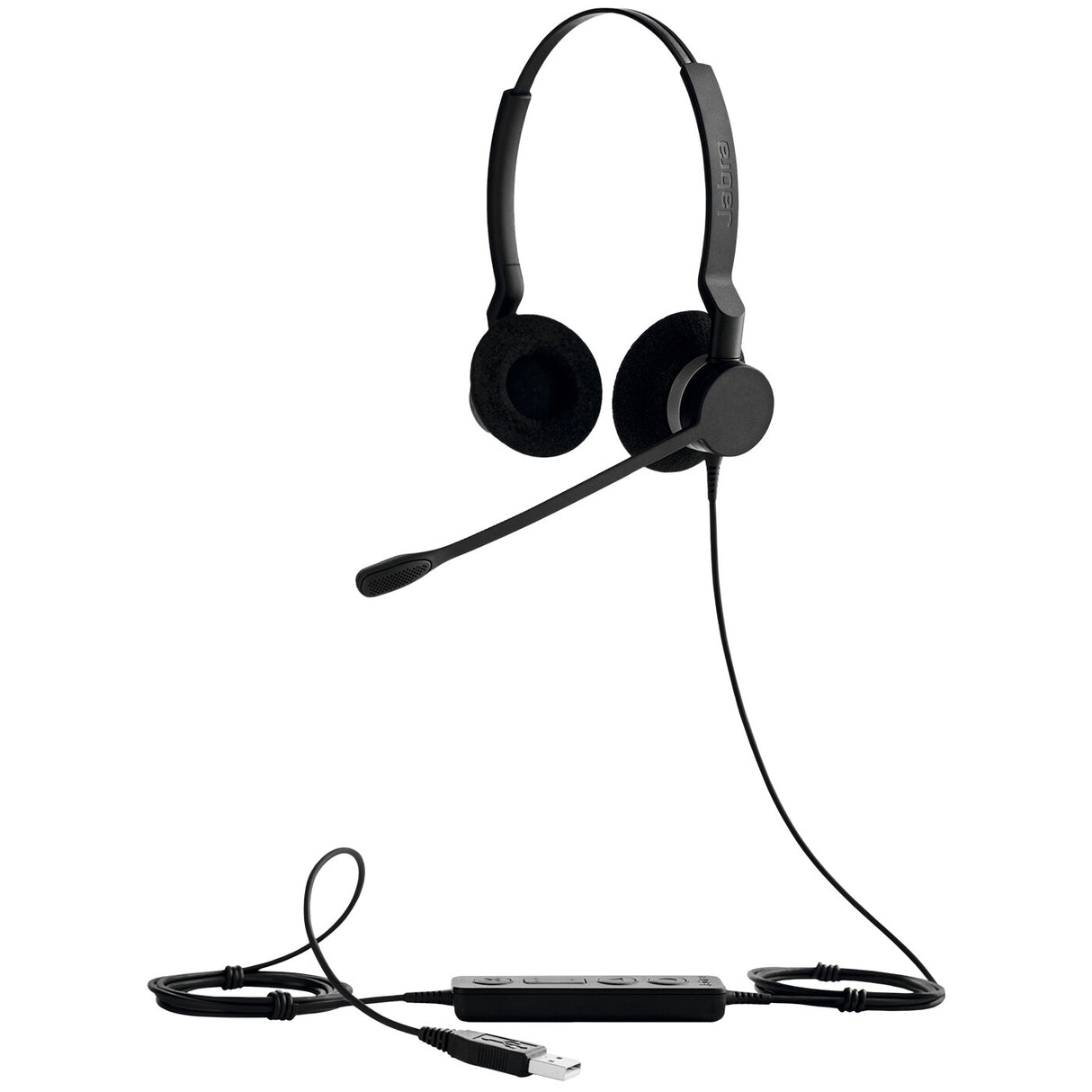 Jabra Biz 2300 Headset Ledningsført Kontor/Callcenter USB Type-A Sort