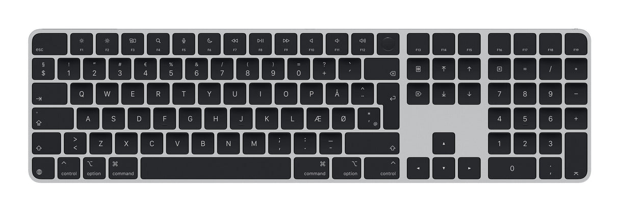 Apple Magic tastatur Universel USB + Bluetooth QWERTY Dansk Sort