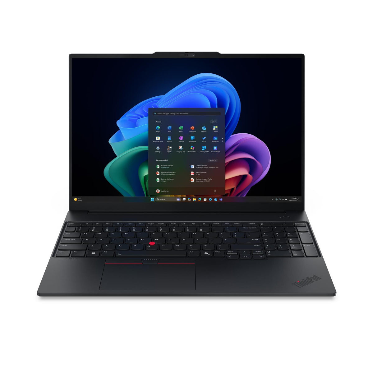 Lenovo ThinkPad E16 Gen 4 (Intel) Intel Core 5 320 Laptop 40.6 cm (16") WUXGA 16 GB DDR5-SDRAM 512 GB SSD Wi-Fi 7 (802.11be) Windows 11 Pro Black English