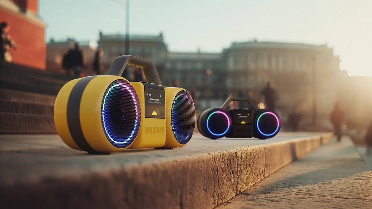 Philips The Roller Bærbar stereohøjttaler Sort 60 W