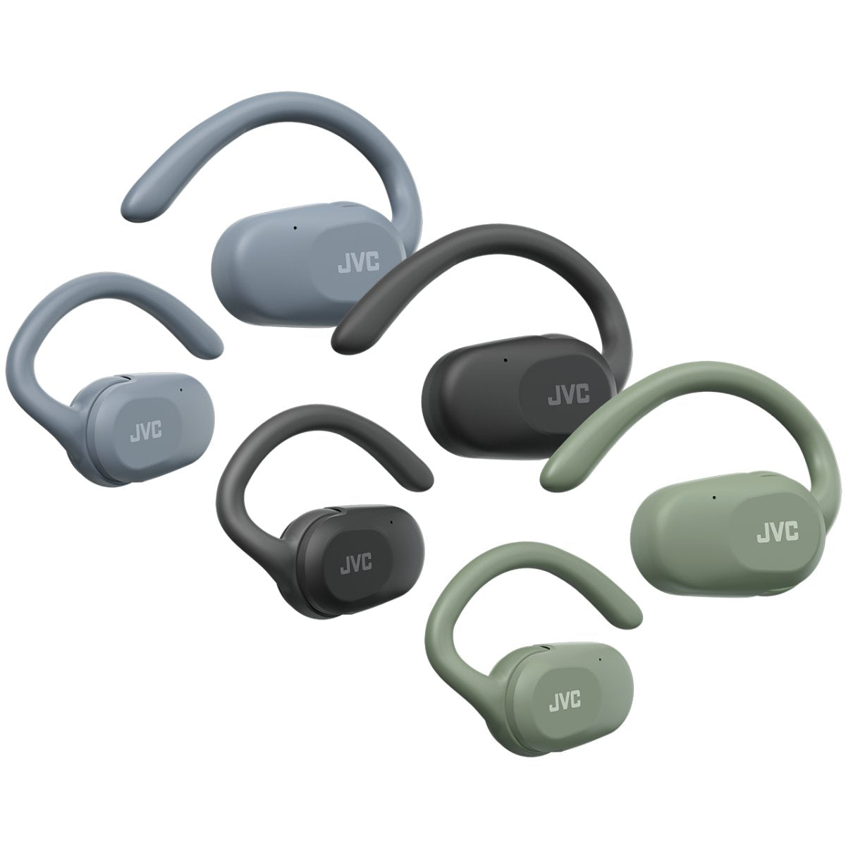 JVC HA-NP40T Nearphone Open Ear Headphone - blå