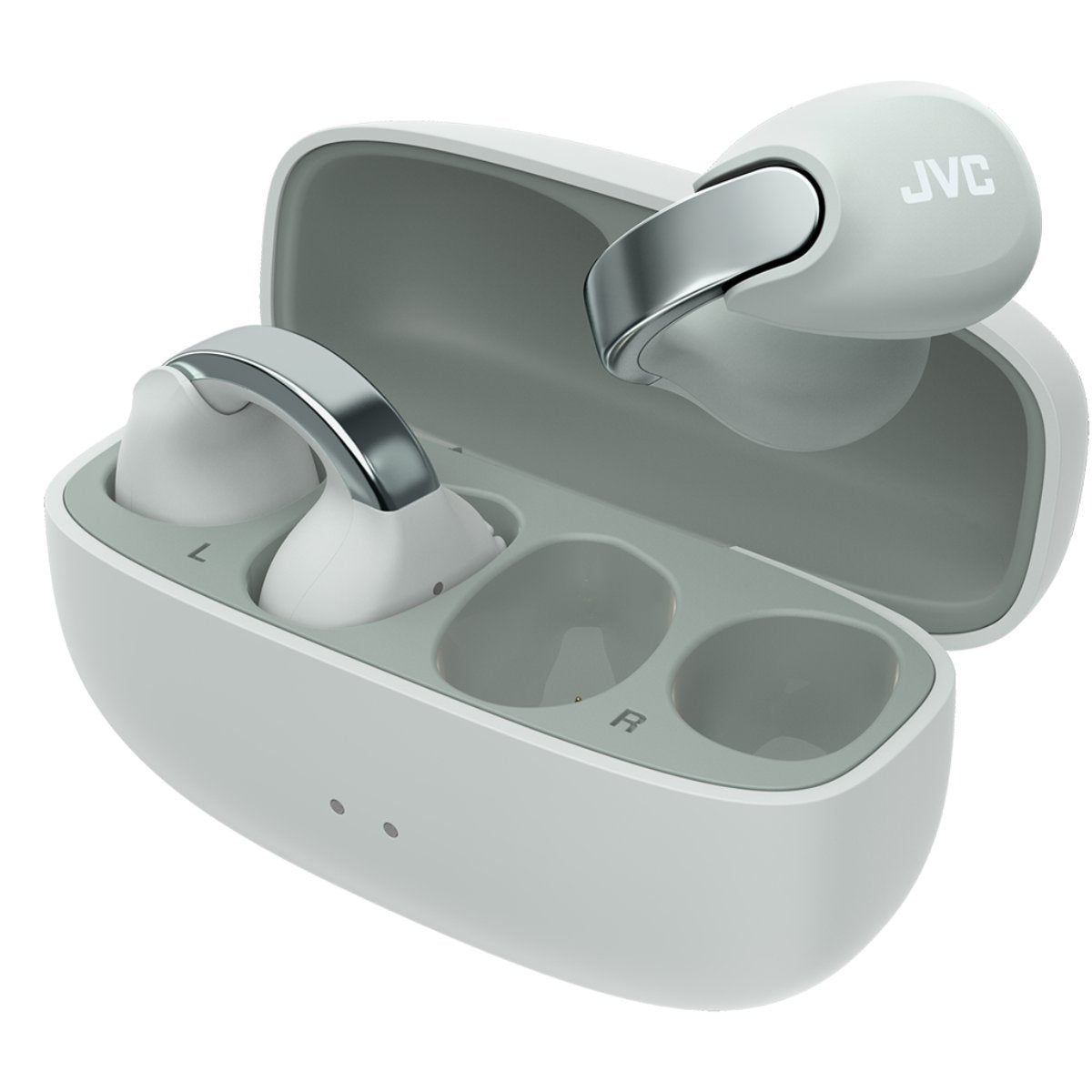 JVC NP1T Nearphone Open Ear Clip Headphone - grå