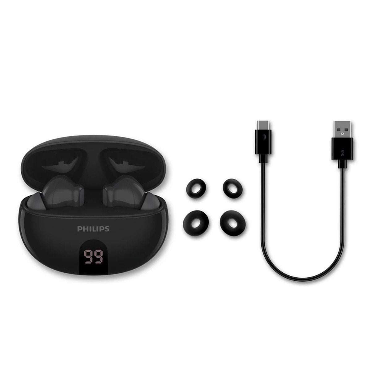 Philips TAT2520BK Trådløse in-ear hovedtlf. Sort