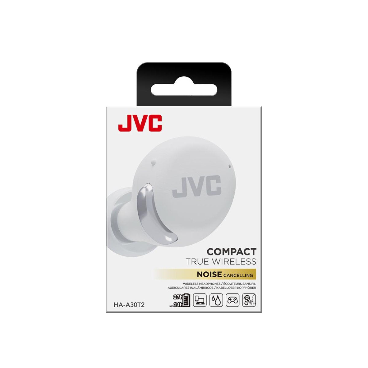 JVC HA-A30T2 Active Noise Cancelling Ear Buds - hvid