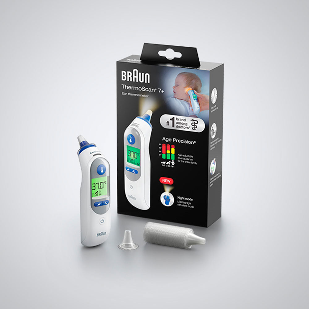 Braun IRT6525 digital kropstermometer Kontakttemperatur Hvid Øre Knapper