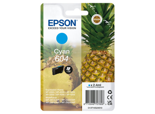 Epson 604 blækpatron 1 stk Original Standard udbytte Blå