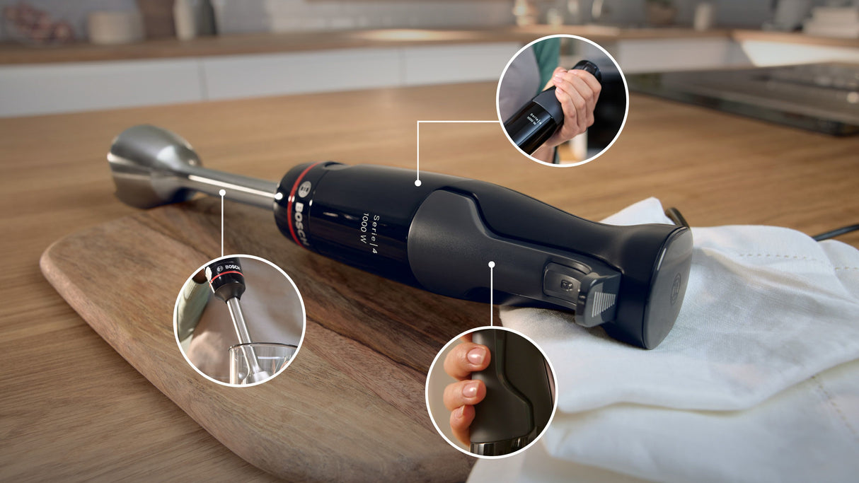 Bosch Serie 4 MSM4B610 blender 0,6 L Nedsænkning blender 1000 W Anthracit, Sort