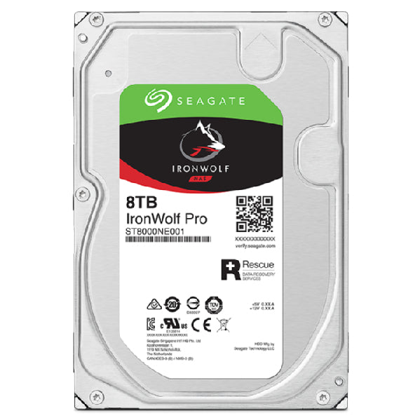 Seagate IronWolf Pro Harddisk ST8000NT001 8TB 3.5 SATA-600 7200rpm