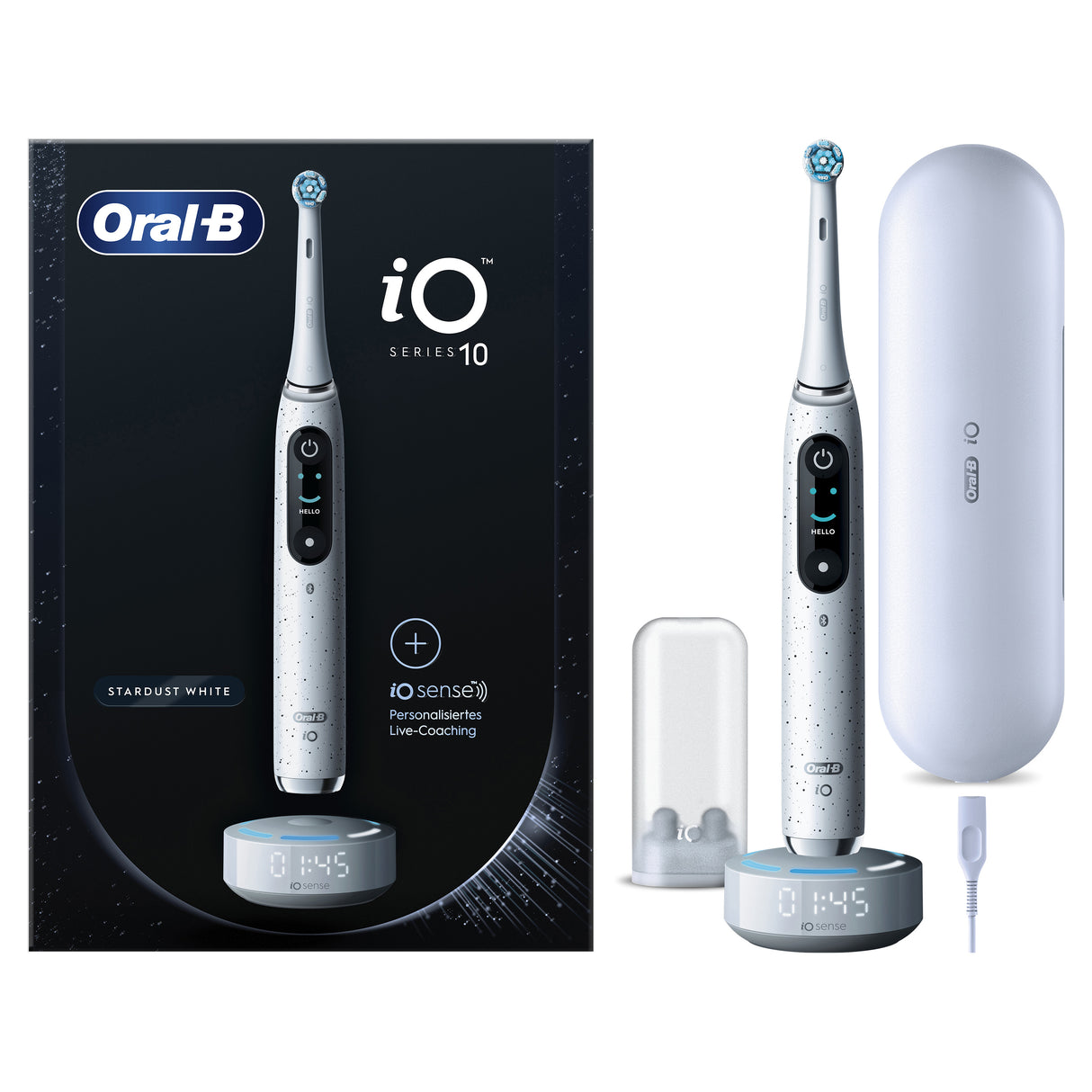 Oral-B iO Series 10 Tandbørste Sort Blå Hvid