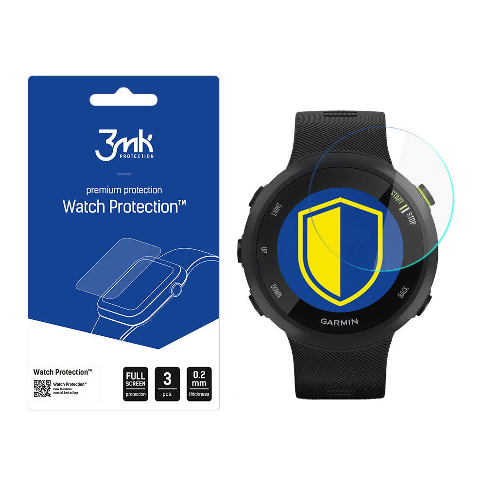 Garmin Forerunner 45 - 3mk Watch ProtectionTM v. FlexibleGlass Lite