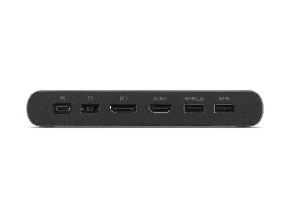 Lenovo 40B30090EU dockingstation 2 x USB 3.2 Gen 2 (3.1 Gen 2) Type-C Grå
