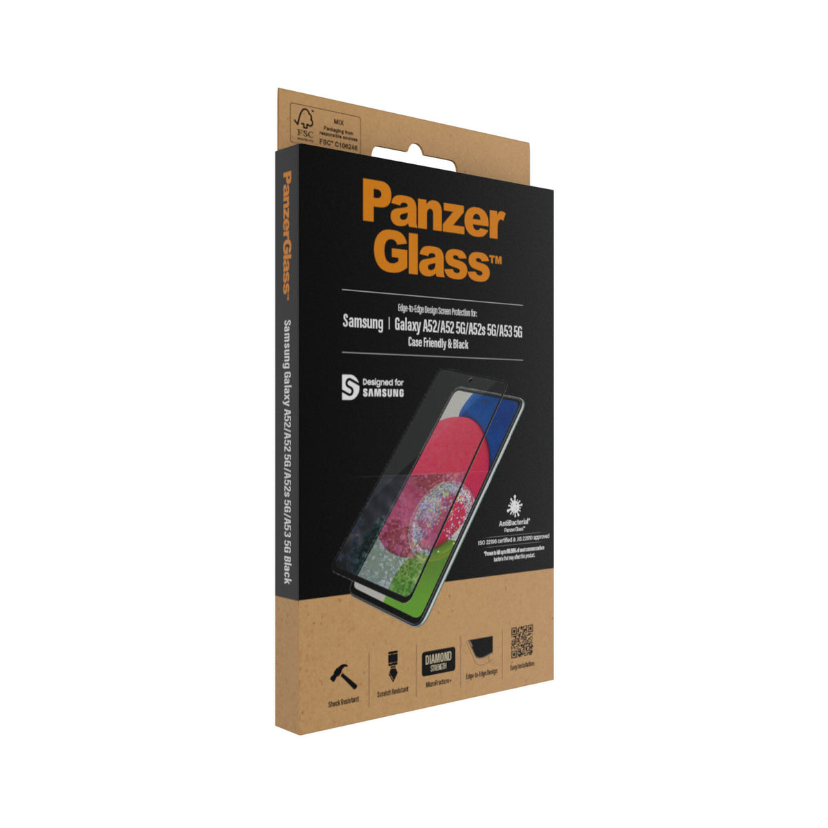 PanzerGlass ® Skærmbeskyttelse Samsung Galaxy A52 | A52 5G | A52s 5G | A53 5G