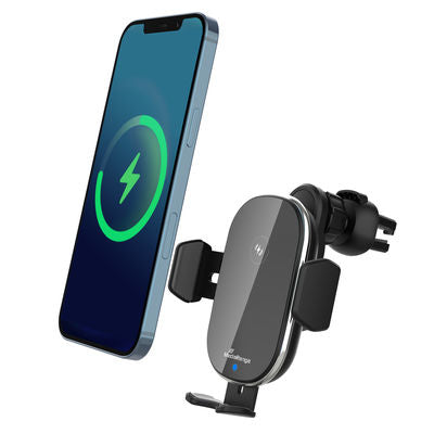 MediaRange MRMA117 oplader til mobil enhed Smartphone Sort Trådløs opladning Hurtig opladning Automatisk