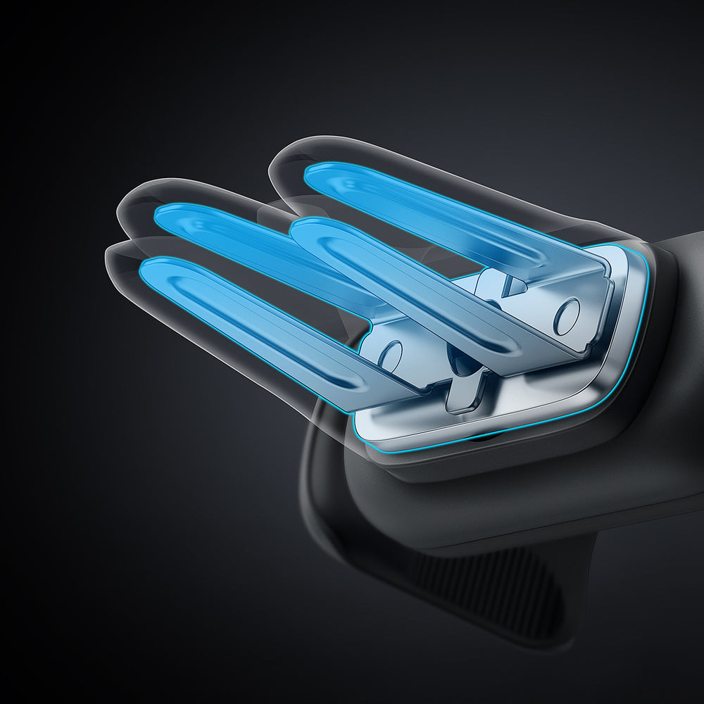 Baseus Steel Cannon 2 smartphone-holder til ventilationsgitter, sort (SUGP000001)