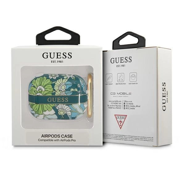 Guess GUAPHHFLN AirPods Pro cover green/green Flower Strap Collection