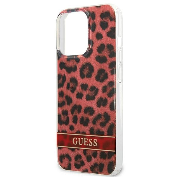 Guess GUHCP13LHSLEOR iPhone 13 Pro / 13 6.1" red/red hardcase Leopard