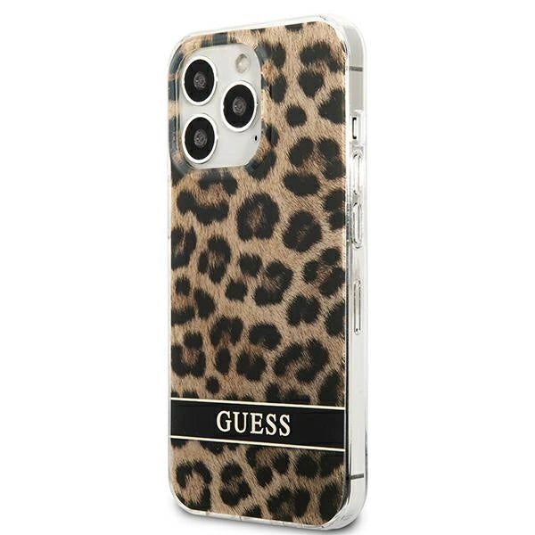Guess GUHCP13LHSLEOW iPhone 13 Pro / 13 6.1" brown/brown hardcase Leopard
