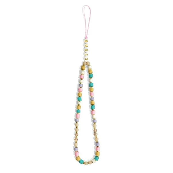Guess pendant GUSTFLWP Phone Strap pink/pink Heishi Beads