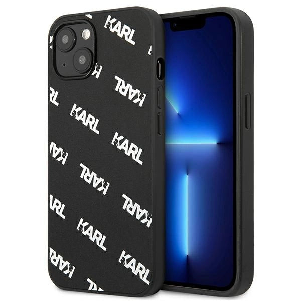 Karl Lagerfeld Allover Case for iPhone 13 mini - Black