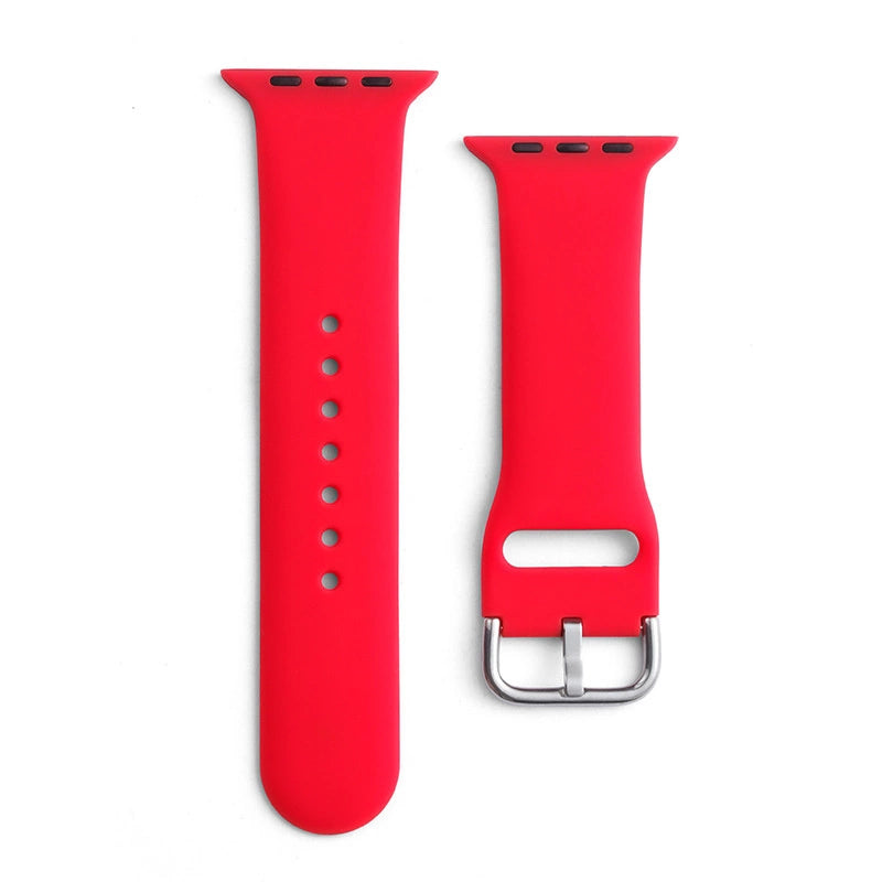 Silicone Strap APS til Apple Watch 38/40/41mm Strap Watchband - Rød