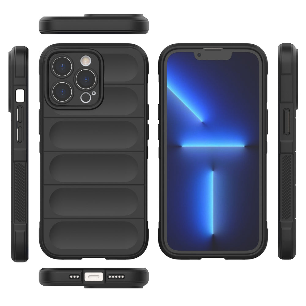 Magic Shield Case til iPhone 13 Pro fleksibelt pansret cover sort