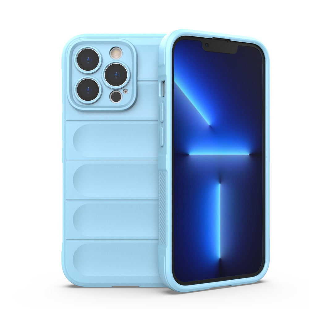 Magic Shield Case til iPhone 13 Pro fleksibelt pansret cover lyseblå