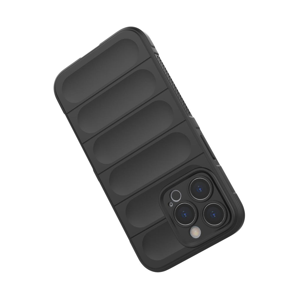 Magic Shield Case Case for iPhone 13 Pro Max Fleksibel pansret sag mørk blå