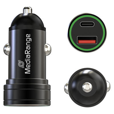MediaRange MRMA120 oplader til mobil enhed Smartphone Sort Cigartænder Hurtig opladning Automatisk