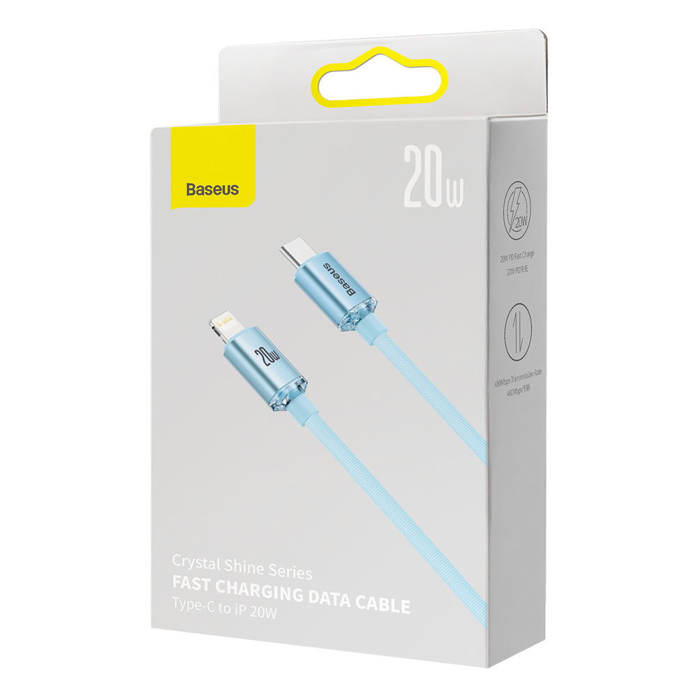 Baseus CAJY001303 Lightning - USB-C PD-kabel 20W 480Mb/s 1,2m - blå