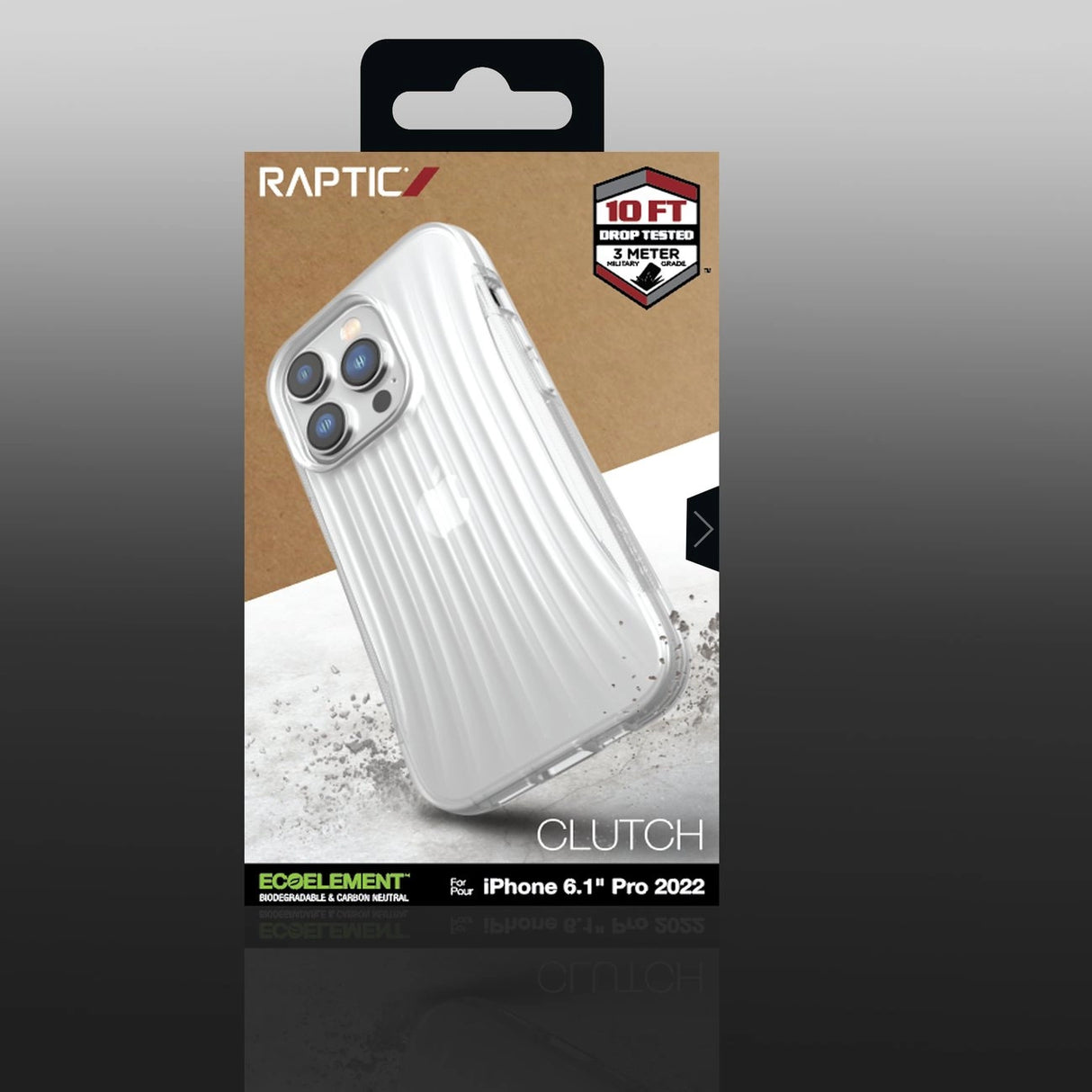 Raptic X-Doria Clutch Case iPhone 14 Pro back cover transparent