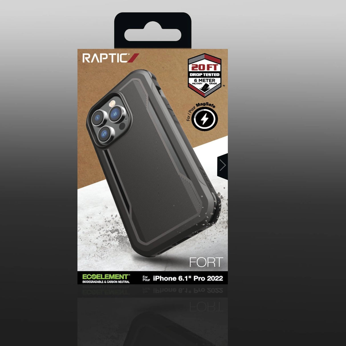 Raptic X-Doria Fort Case iPhone 14 Pro with MagSafe armored cover black