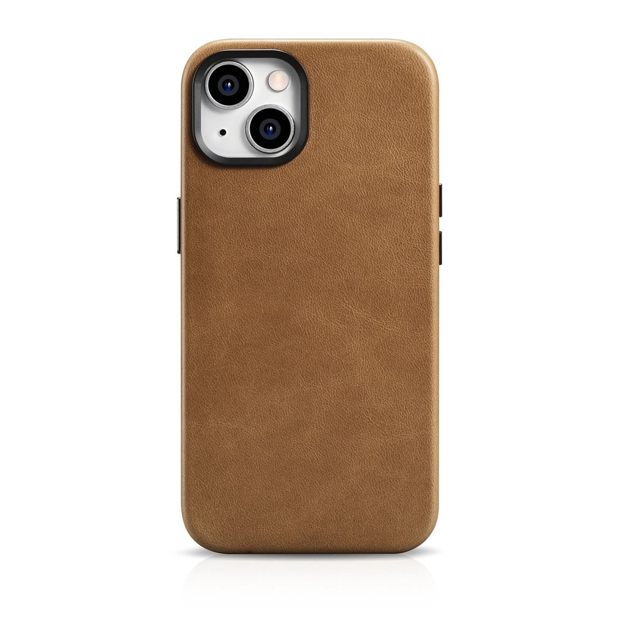 iCarer Oil Wax Premium Leather Case magnetisk læder iPhone 14 case med MagSafe brun (WMI14220701-TN)