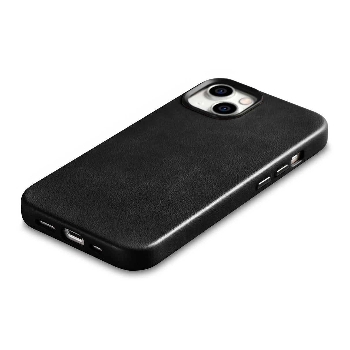 iCarer Oil Wax Premium Ledder Case iPhone 14 Plus Magnetisk Ledder Case med MagSafe Black (WMI14220703-BK)