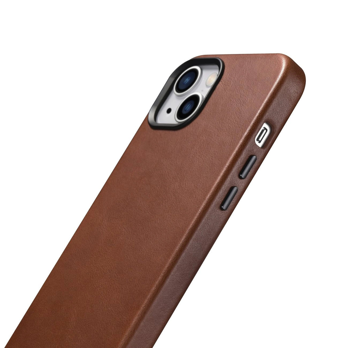 iCarer Oil Wax Premium Ledder Case iPhone 14 Plus Magnetisk Ledder Case med MagSafe Brown (WMI14220703-RB)