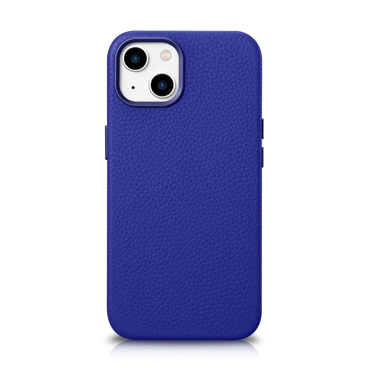 iCarer Litchi Premium Ledder Case iPhone 14 Magnetisk Ledder Case med MagSafe Dark Blue (WMI14220709-DB)