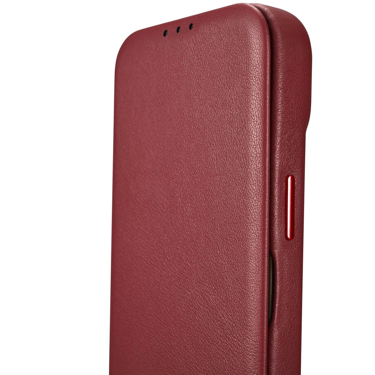 iCarer CE Premium læder Folio Case iPhone 14 Plus Magnetisk Flip læder Folio Case MagSafe Red (WMI14220715-RD)