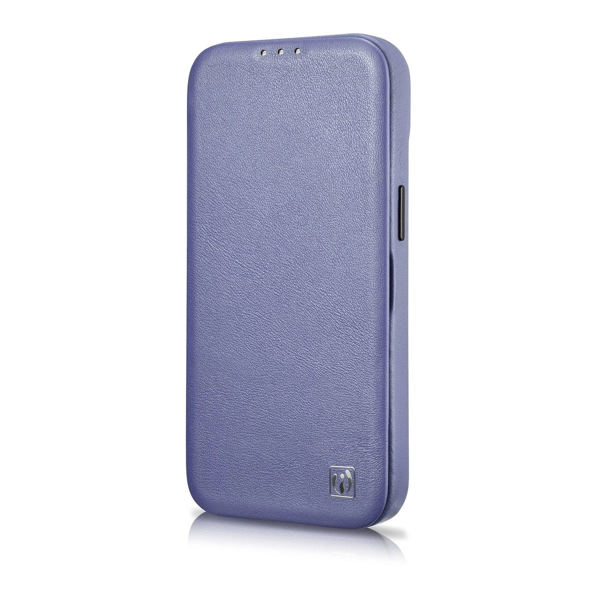 iCarer CE Premium læder Folio Case iPhone 14 Plus Magnetisk Flip læder Folio Case MagSafe Light Purple (WMI14220715-LP)