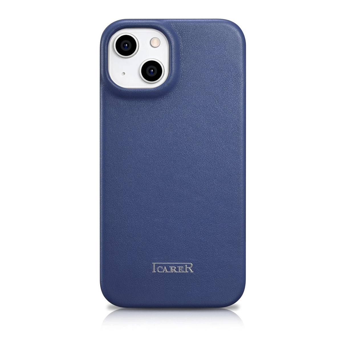 iCarer CE Premium læder Folio Case iPhone 14 Plus Magnetisk Flip læder Folio Case MagSafe Blue (WMI14220715-BU)