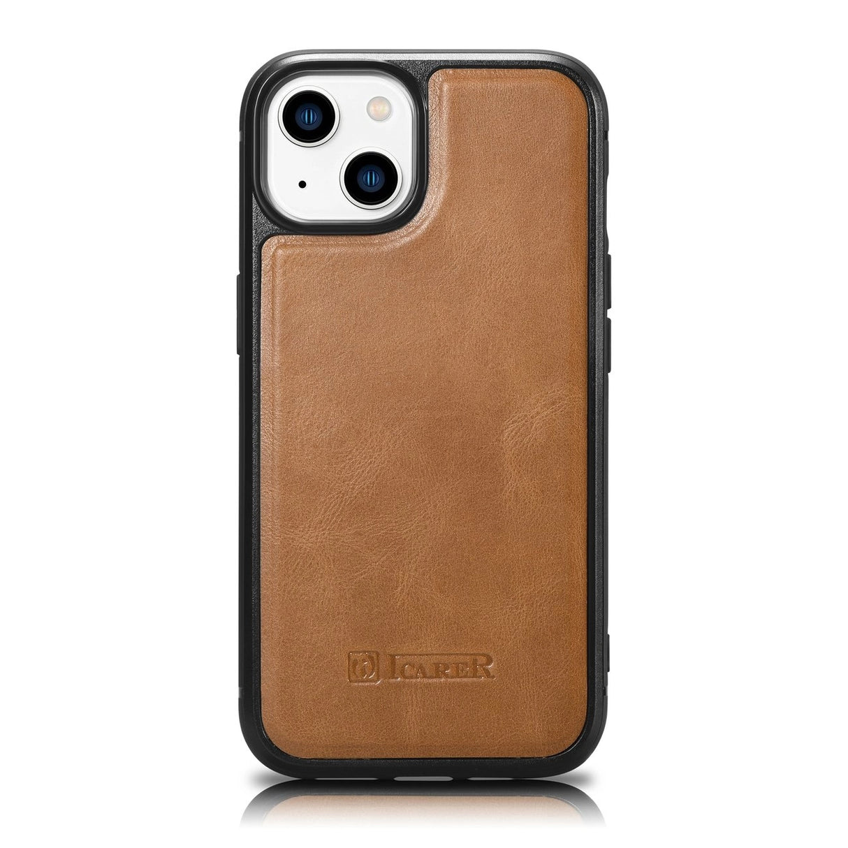 iCarer Leather Oil Wax case til iPhone 14 brun (WMI14220717-TN)