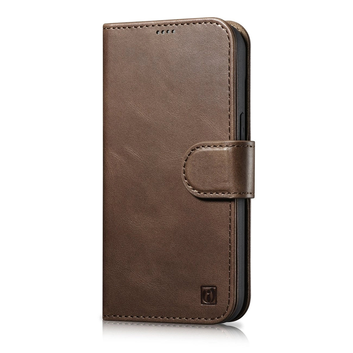 iCarer Oil Wax Wallet Case 2in1 iPhone 14 Leather Flip Cover Anti-RFID Brown (WMI14220721-BN)