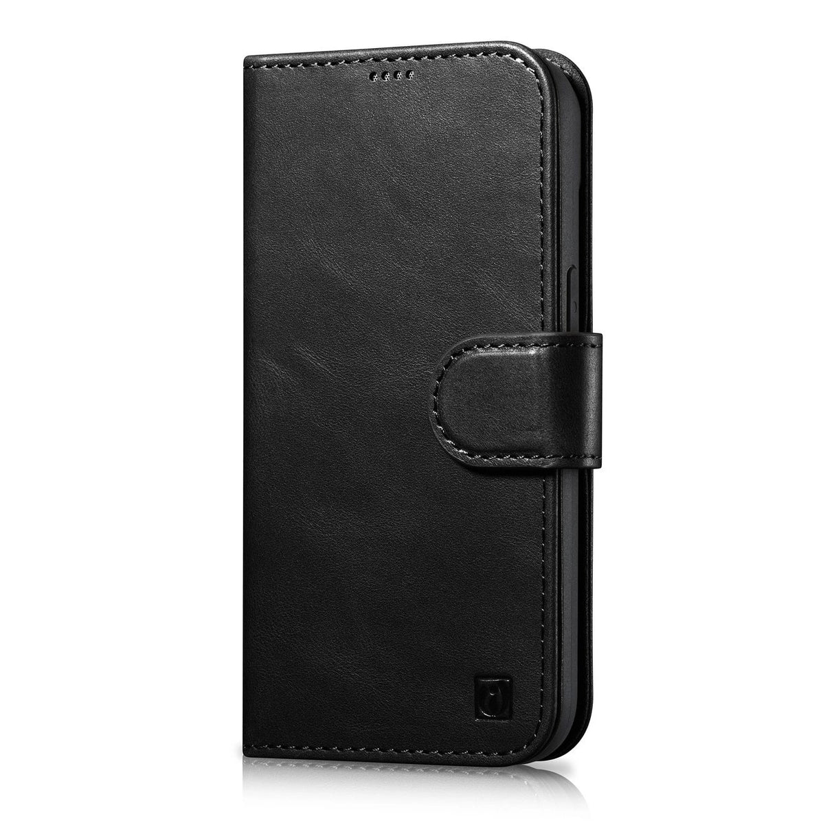 iCarer Oil Wax Wallet Case 2in1 Cover iPhone 14 Plus Anti-RFID Læder Flip Case sort (WMI14220723-BK)