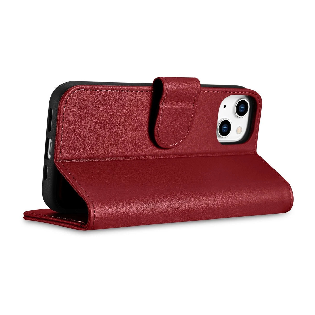 iCarer Wallet Case 2in1 Cover iPhone 14 Plus Anti-RFID Læder Flip Cover Red (WMI14220727-RD)