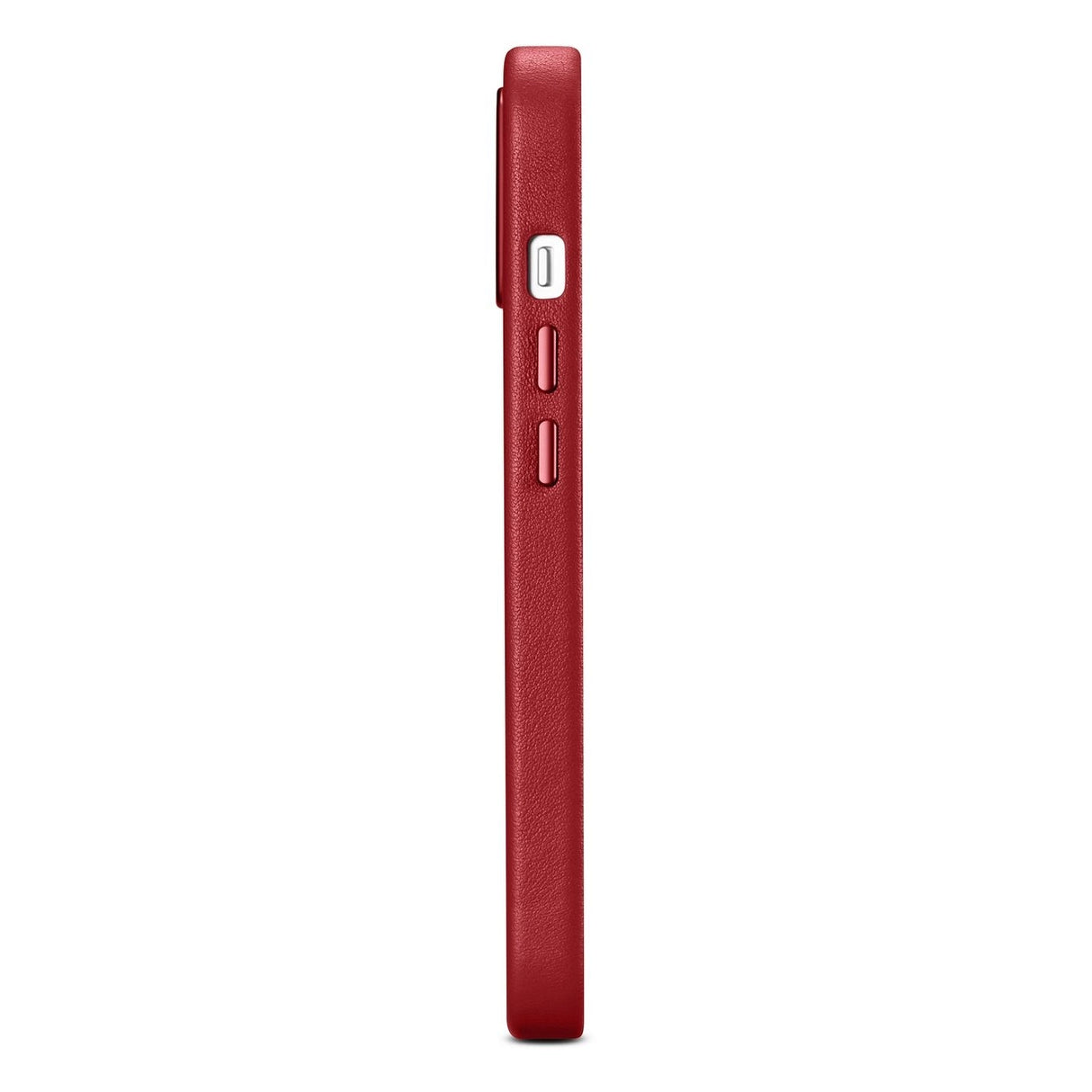 iCarer Case Leather case cover made of natural leather for iPhone 14 Plus red (compatible with MagSafe)