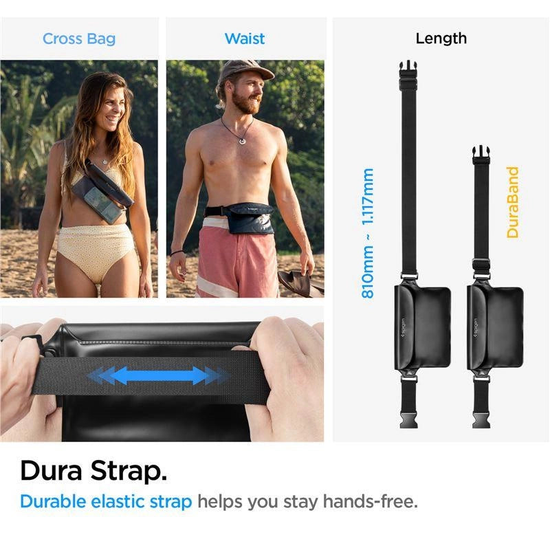 Spigen Aqua Shield A620 Vandtæt hoftepose IPX8 - sort