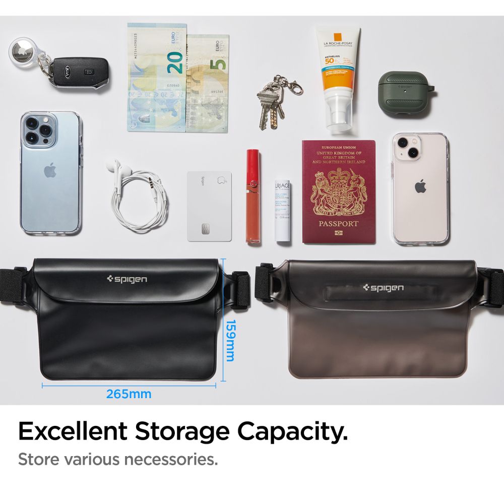 Spigen Aqua Shield A620 Waterproof Hip Bag IPX8 - Black
