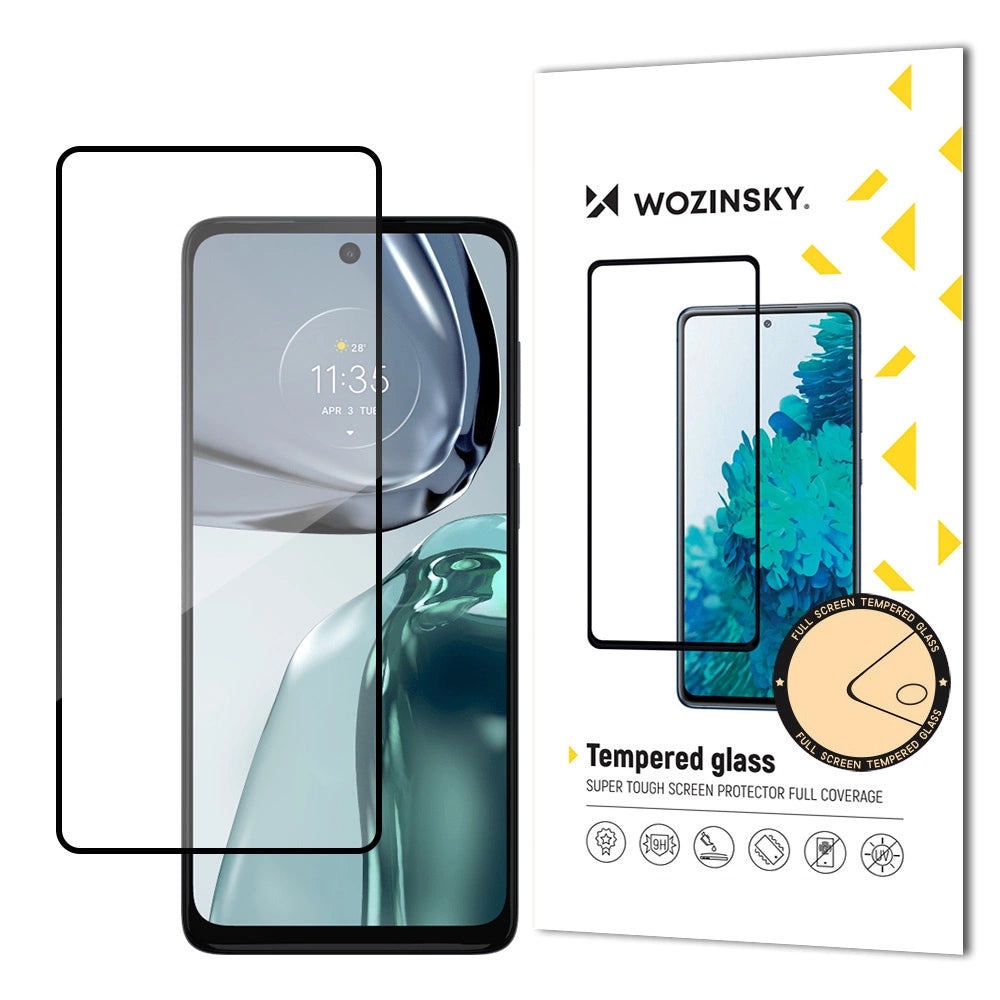 Wozinsky Full Glue tempereret glas til Motorola Moto G62