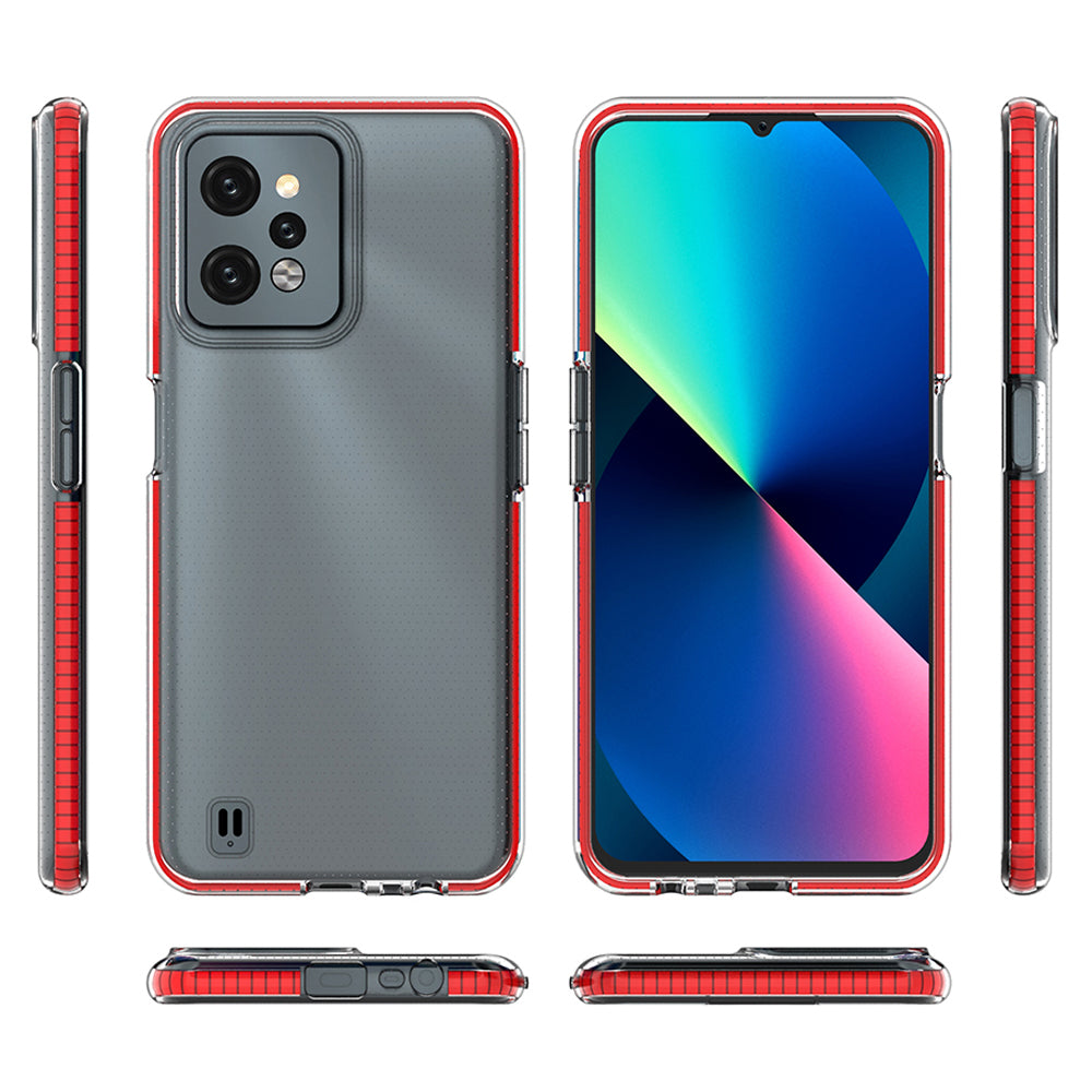 Spring Case til Realme C31 silikon cover med ramme lyseblå