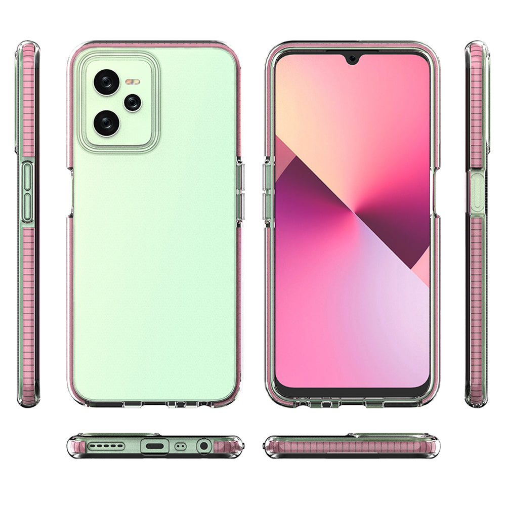 Spring Case til Realme C35 silikone dækning med ramme sort